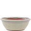 Vaso bonsai rotondo bianco sporco di Eime Yozan - 145 x 145 x 50 mm