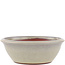 Maceta redonda para bonsái blanco roto de Eime Yozan - 145 x 145 x 50 mm
