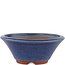 Vaso bonsai rotondo blu di Eime Yozan - 120 x 120 x 50 mm