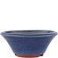 Vaso bonsai rotondo blu di Eime Yozan - 120 x 120 x 50 mm