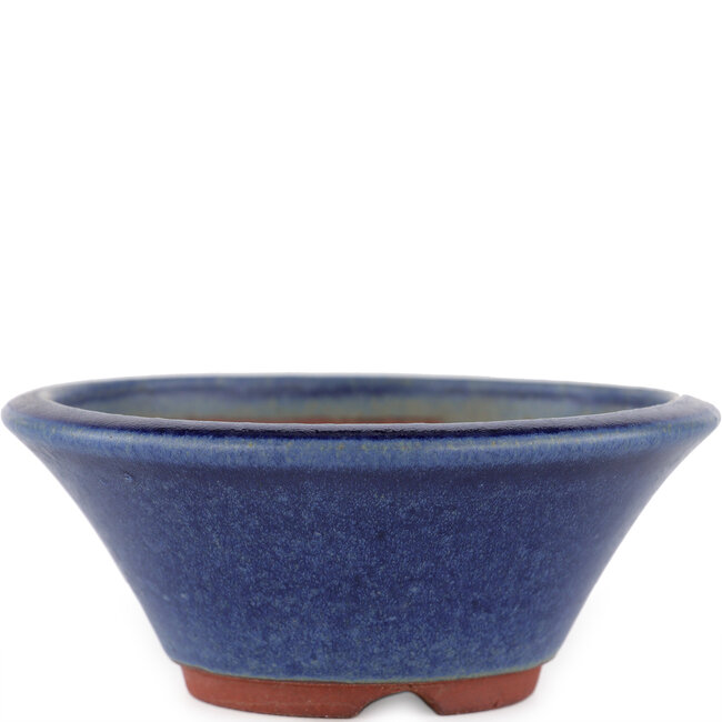 Maceta redonda para bonsái azul de Eime Yozan - 120 x 120 x 50 mm