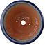 Vaso bonsai rotondo blu di Eime Yozan - 120 x 120 x 50 mm