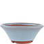Pot à bonsaï rond bleu par Eime Yozan - 120 x 120 x 45 mm