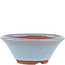 Vaso bonsai rotondo blu di Eime Yozan - 120 x 120 x 45 mm