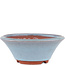 Pot à bonsaï rond bleu par Eime Yozan - 120 x 120 x 45 mm