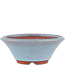 Runder blauer Bonsaitopf von Eime Yozan – 120 x 120 x 45 mm