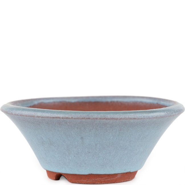 Maceta redonda para bonsái azul de Eime Yozan - 120 x 120 x 45 mm