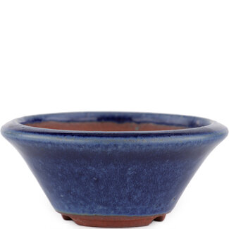  Eimei ( Yozan kiln) Maceta para bonsái azul de 95 mm de Eime Yozan, Tokoname, Japón