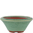 Vaso bonsai rotondo verde di Eime Yozan - 100 x 100 x 40 mm