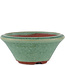 Pot à bonsaï rond vert par Eime Yozan - 100 x 100 x 40 mm