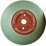 Vaso bonsai rotondo verde di Eime Yozan - 100 x 100 x 40 mm