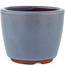 Pot à bonsaï rond bleu par Eime Yozan - 105 x 105 x 85 mm