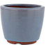 Pot à bonsaï rond bleu par Eime Yozan - 105 x 105 x 85 mm
