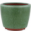 Pot à bonsaï rond vert par Eime Yozan - 105 x 105 x 85 mm