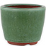 Pot à bonsaï rond vert par Eime Yozan - 105 x 105 x 85 mm
