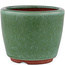 Pot à bonsaï rond vert par Eime Yozan - 105 x 105 x 85 mm
