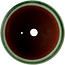 Pot à bonsaï rond vert par Eime Yozan - 105 x 105 x 85 mm