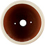 Round off-white bonsai pot by Eime Yozan - 105 x 105 x 85 mm