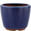 Pot à bonsaï rond bleu par Eime Yozan - 105 x 105 x 85 mm