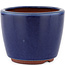 Pot à bonsaï rond bleu par Eime Yozan - 105 x 105 x 85 mm