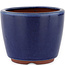 Pot à bonsaï rond bleu par Eime Yozan - 105 x 105 x 85 mm