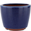 Pot à bonsaï rond bleu par Eime Yozan - 105 x 105 x 85 mm