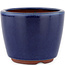 Pot à bonsaï rond bleu par Eime Yozan - 105 x 105 x 85 mm
