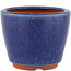 Pot à bonsaï rond bleu par Eime Yozan - 90 x 90 x 75 mm