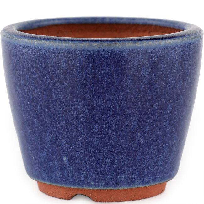 Maceta redonda para bonsái azul de Eime Yozan - 90 x 90 x 75 mm