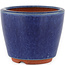 Pot à bonsaï rond bleu par Eime Yozan - 90 x 90 x 75 mm