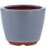 Pot à bonsaï rond bleu par Eime Yozan - 90 x 90 x 70 mm