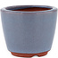 Pot à bonsaï rond bleu par Eime Yozan - 90 x 90 x 70 mm