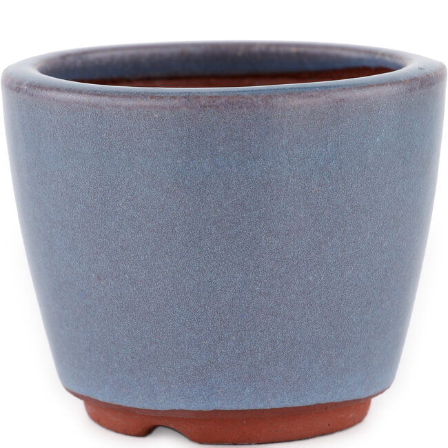 Maceta redonda para bonsái azul de Eime Yozan - 90 x 90 x 70 mm