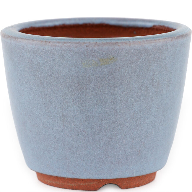 Vaso bonsai rotondo blu di Eime Yozan - 90 x 90 x 70 mm