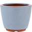 Vaso bonsai rotondo blu di Eime Yozan - 90 x 90 x 70 mm