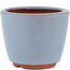 Vaso bonsai rotondo blu di Eime Yozan - 90 x 90 x 70 mm