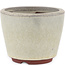 Vaso bonsai rotondo bianco sporco di Eime Yozan - 90 x 90 x 70 mm