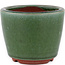 Vaso bonsai rotondo verde di Eime Yozan - 90 x 90 x 70 mm