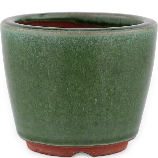 Runder grüner Bonsaitopf von Eime Yozan – 90 x 90 x 70 mm