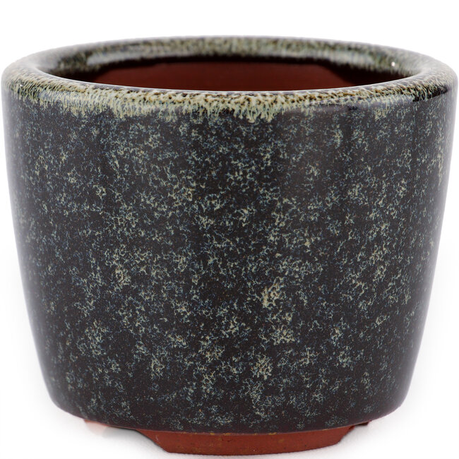 Pot à bonsaï rond marron par Eime Yozan - 75 x 75 x 60 mm