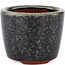 Ronde bruine bonsaipot van Eime Yozan - 75 x 75 x 60 mm