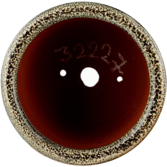 Maceta redonda para bonsái marrón de Eime Yozan - 75 x 75 x 60 mm