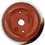 Pot à bonsaï rond marron par Eime Yozan - 75 x 75 x 60 mm