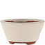 Pot à bonsaï rond blanc cassé par Eime Yozan - 120 x 120 x 55 mm