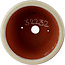 Vaso bonsai rotondo bianco sporco di Eime Yozan - 100 x 100 x 55 mm