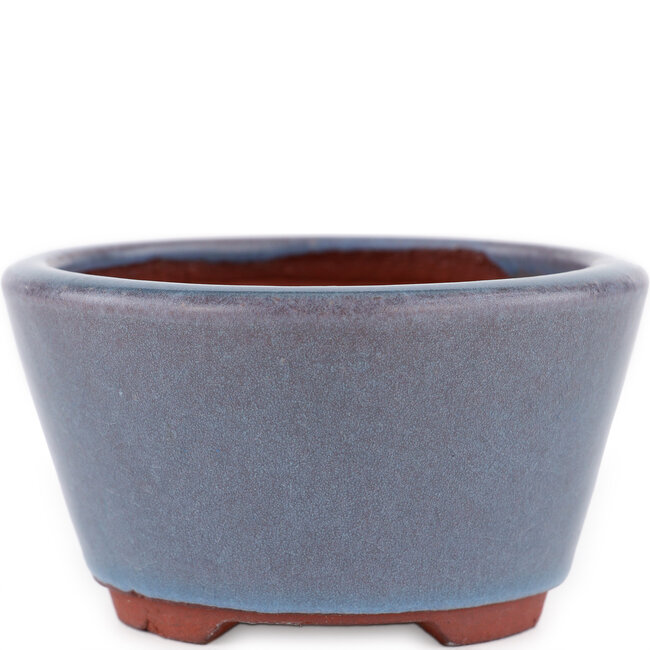 Vaso bonsai rotondo blu di Eime Yozan - 100 x 100 x 55 mm