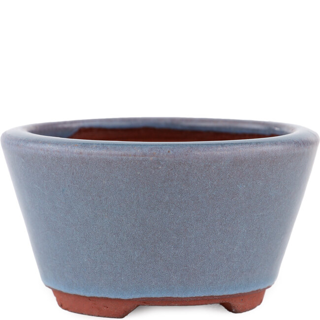 Vaso bonsai rotondo blu di Eime Yozan - 100 x 100 x 55 mm