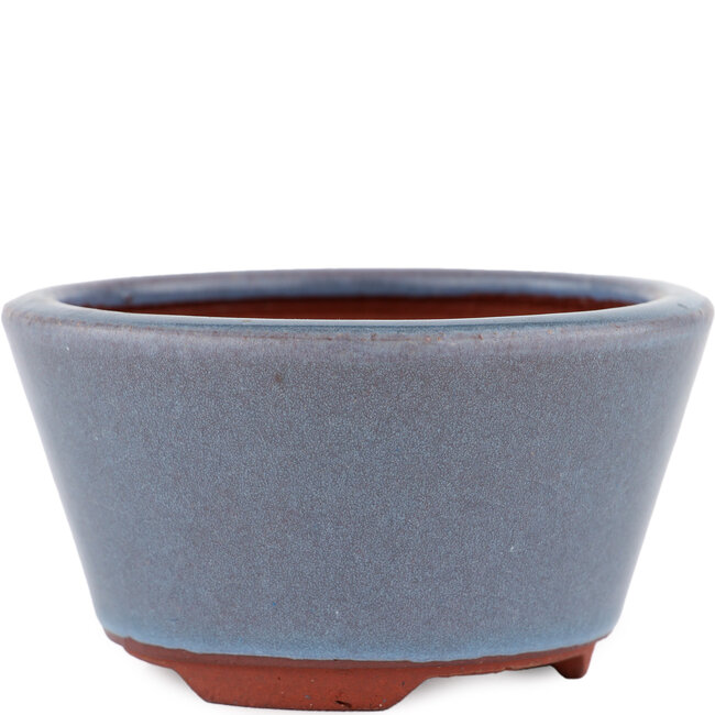 Maceta redonda para bonsái azul de Eime Yozan - 100 x 100 x 55 mm