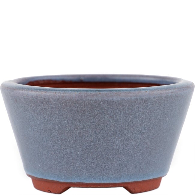 Runder blauer Bonsaitopf von Eime Yozan – 100 x 100 x 55 mm