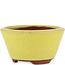 Pot à bonsaï rond jaune par Eime Yozan - 90 x 90 x 45 mm